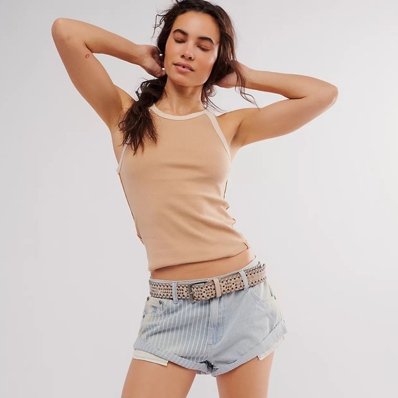 NWT OneTeaspoon Painters Stripe Bandits Shorts - Picture 1 of 4